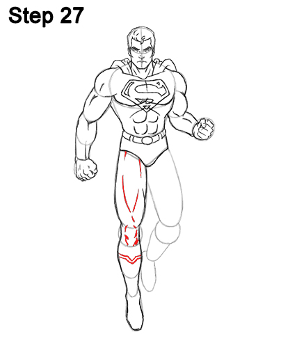 Superman Body Drawing 27 Draw Superman Full Body 27