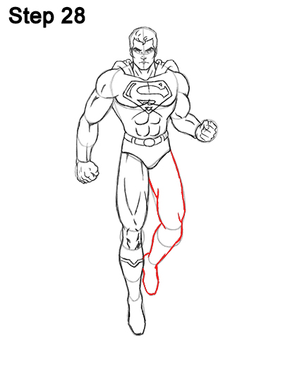 Superman Body Drawing 28 Draw Superman Full Body 28