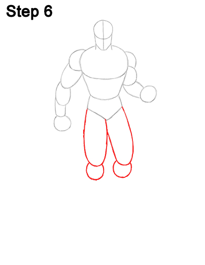 Superman Body Drawing 6 Draw Superman Full Body 6
