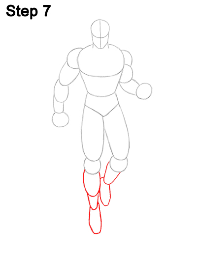 Superman Body Drawing 7 Draw Superman Full Body 7