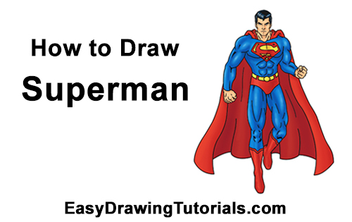 Draw Superman Full Body How to Draw Superman Floating Full Body