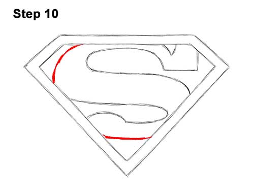 How to Draw the Superman Logo Symbol Icon Emblem 10