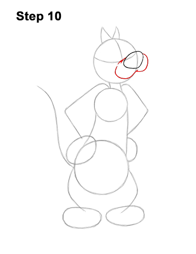 Draw Sylvester Cat Looney Tunes 10 How to Draw Sylvester Cat Looney Tunes Full Body 10
