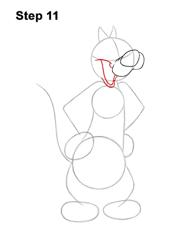 Draw Sylvester Cat Looney Tunes 11 How to Draw Sylvester Cat Looney Tunes Full Body 11