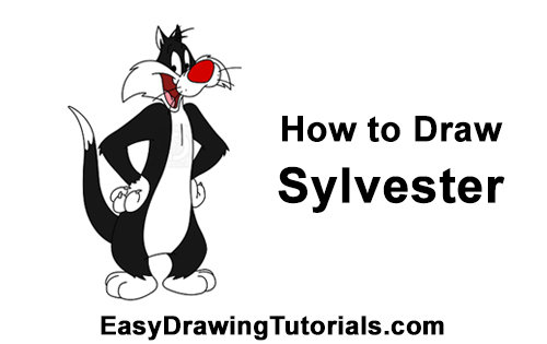 Draw Sylvester Cat Looney Tunes How to Draw Sylvester Cat Looney Tunes Full Body