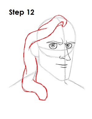 Draw Tarzan Step 12 Draw Disney's Tarzan 12