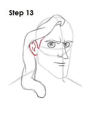 Draw Tarzan Step 13 Draw Disney's Tarzan 13