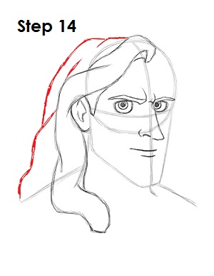 Draw Tarzan Step 14 Draw Disney's Tarzan 14