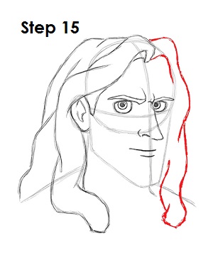 Draw Tarzan Step 15 Draw Disney's Tarzan 15
