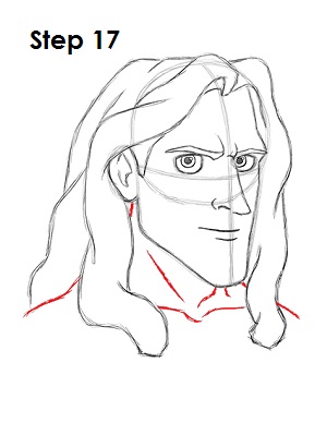 Draw Tarzan Step 17 Draw Disney's Tarzan 17