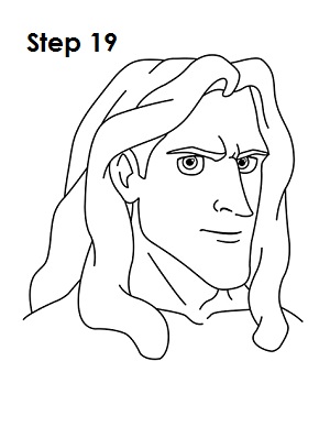 Draw Tarzan Step 19 Draw Disney's Tarzan 19