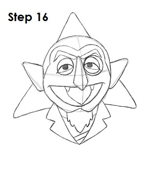 How to Draw The Count Step 16