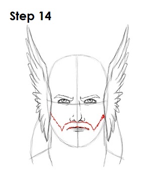 Draw Thor Step 14 Draw Thor Step 14