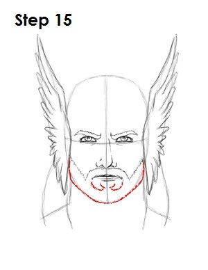 Draw Thor Step 15 Draw Thor Step 15