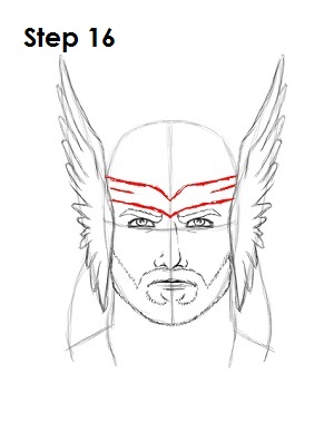 Draw Thor Step 16 Draw Thor Step 16