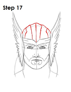 Draw Thor Step 17 Draw Thor Step 17