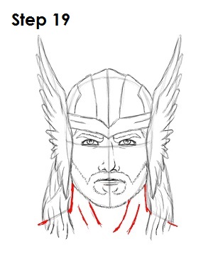 Draw Thor Step 19 Draw Thor Step 19