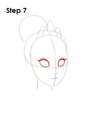 How to Draw Tiana Step 7