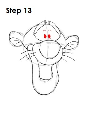 Draw Tigger Step 13 Draw Tigger Step 13
