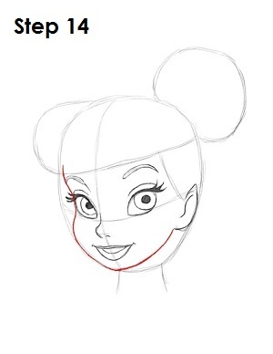 Draw Tinkerbell Step 14 Draw Tinker Bell Step 14