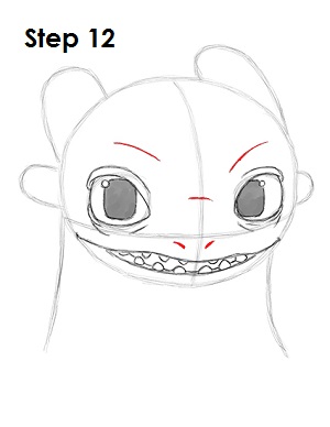 Draw Toothless Dragon 12