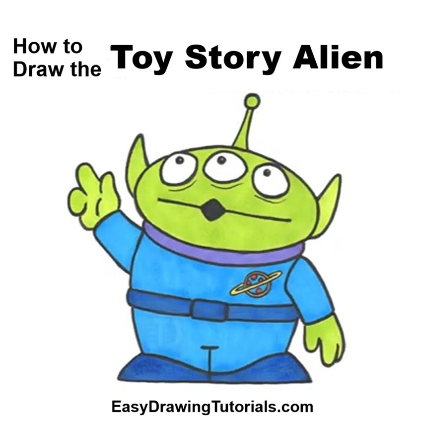 How to Draw Toy Story Alien Final