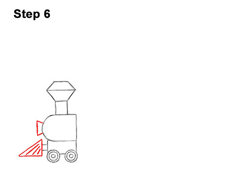 How to Draw Cartoon Choo Choo Train Locomotive 6