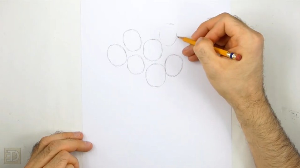 Place the Flowers with Ovals