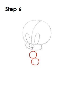 How to Draw Tweety Bird Step 6