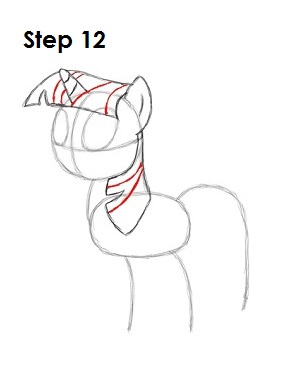 Draw Twilight Sparkle Step 12 Draw Twilight Sparkle Step 12