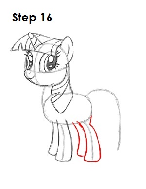 Draw Twilight Sparkle Step 16 Draw Twilight Sparkle Step 16