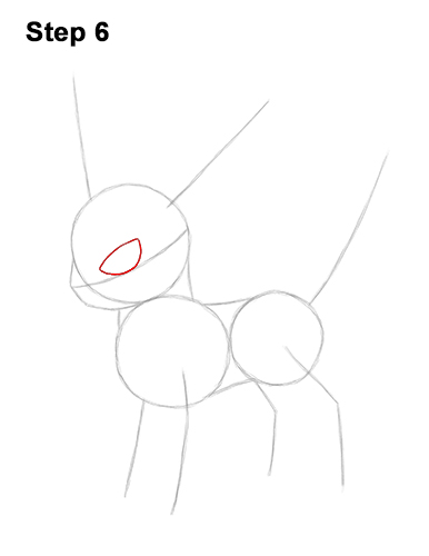 How to Draw Umbreon Pokemon 6