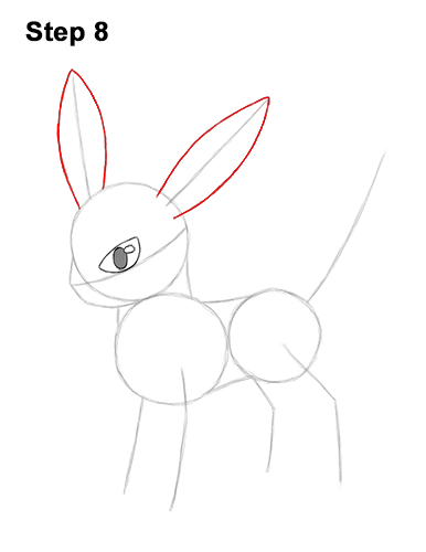 How to Draw Umbreon Pokemon 8
