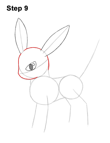 How to Draw Umbreon Pokemon 9