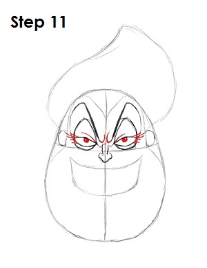 Draw Ursula Little Mermaid Draw Ursula Step 11