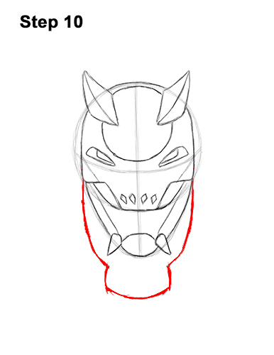 Draw Vendetta Fortnite Skin 10 How to Draw Fortnite Vendetta Skin Mask Max 10
