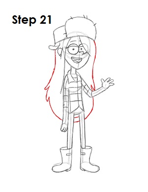Draw Wendy Step 21 Draw Wendy 21