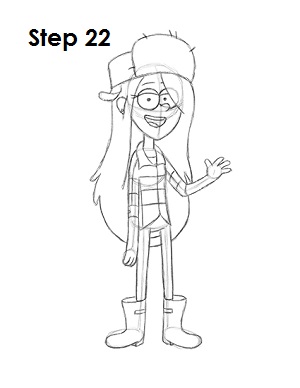 Draw Wendy Step 22 Draw Wendy 22
