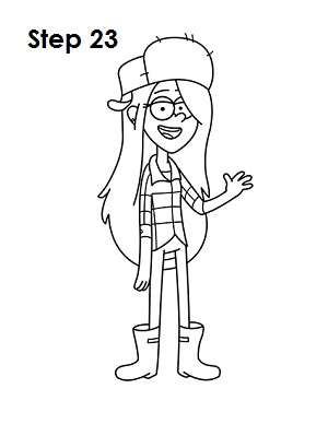 Draw Wendy Step 23 Draw Wendy 23