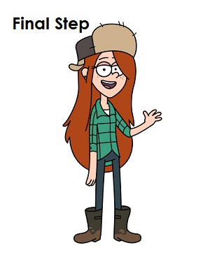 Draw Wendy Complete Draw Wendy Gravity Falls