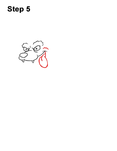 How to Draw Cartoon Werewolf Wolf Monster Halloween 5