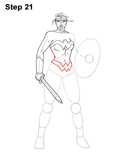 How to Draw Wonder Woman Full Body 21 How to Draw Wonder Woman Full Body DC Movie 21