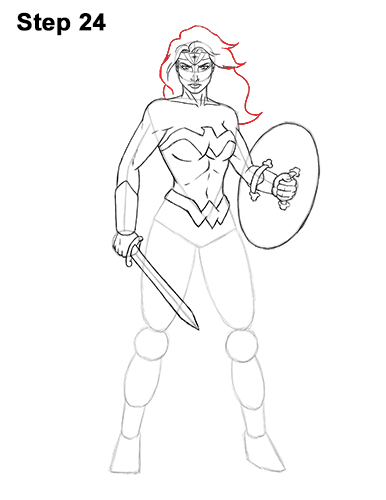 How to Draw Wonder Woman Full Body 24 How to Draw Wonder Woman Full Body DC Movie 24