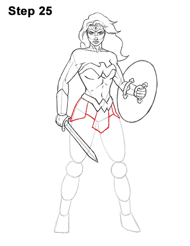 How to Draw Wonder Woman Full Body 25 How to Draw Wonder Woman Full Body DC Movie 25
