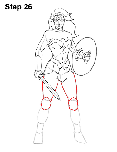 How to Draw Wonder Woman Full Body 26 How to Draw Wonder Woman Full Body DC Movie 26
