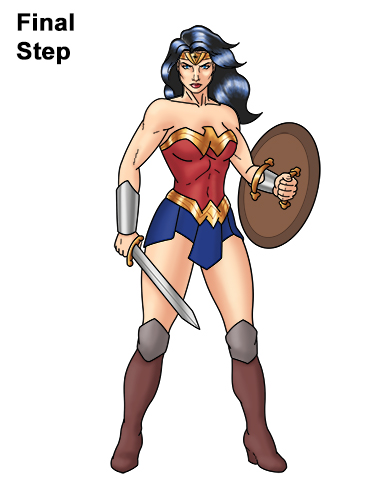 How to Draw Wonder Woman Full Body How to Draw Wonder Woman Full Body DC Movie