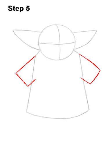 Draw Baby Yoda Star Wars 5 How to Draw The Child Baby Yoda Mandalorian Star Wars 5