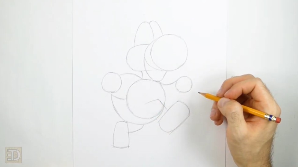 How to Draw Yoshi Head Guidelines
