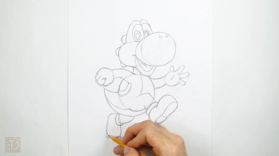 How to Draw Yoshi Facial Features