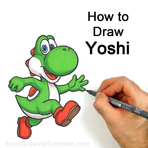 How to Draw Yoshi Final